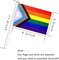 50 Pack Progress Pride Rainbow Stick Flag Small Mini Hand Held USA American LGBTQ Rainbow Gay Flags for Parades,Mardi Gras,Rainbow Party,8.2 x 5.5 inch